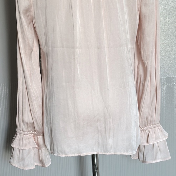 PAIGE || Lyrica Lace Appliqué Satin Top. Sz. S - Picture 7 of 16